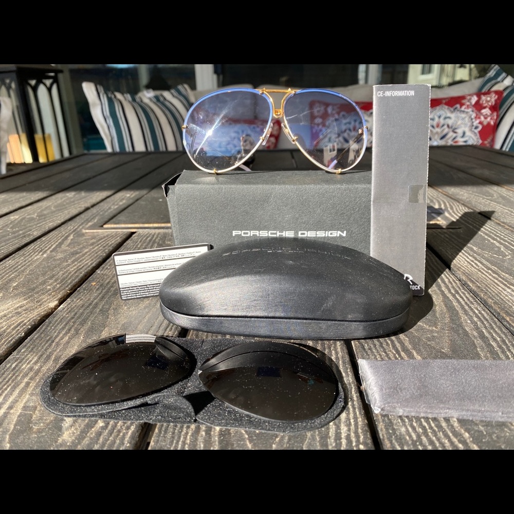Porsche 69mm sunglasses- Authentic